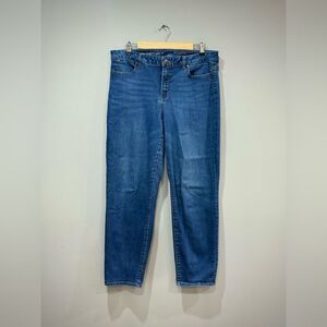 Talbots Curvy Fit Ankle Jeans Size 16 EUC